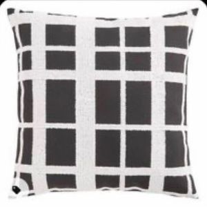 Pier 1 Black and White Checkered Pillow Covers